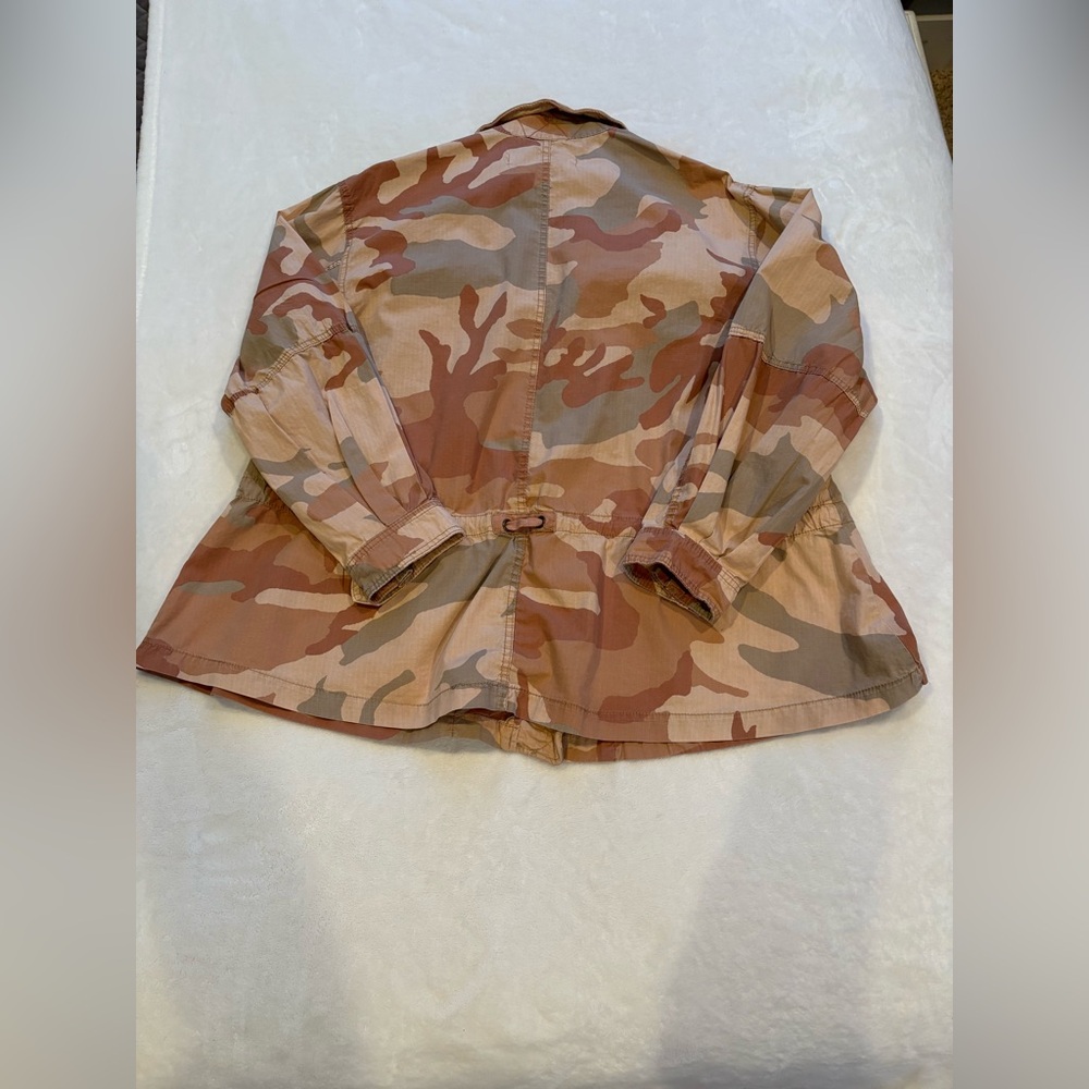 Free People "Seize the Day" Camo Military Jacket.  Size Small. - Picture 7 of 15